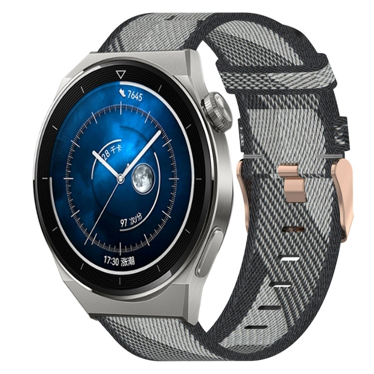 22mm Nylon Woven Watch Band, For Huawei Watch GT3 Pro 46mm, For Huawei Watch GT3 46mm, For Huawei Watch GT Runner, For Huawei Watch 3, For Huawei Watch 3 Pro, For Huawei GT2 Pro