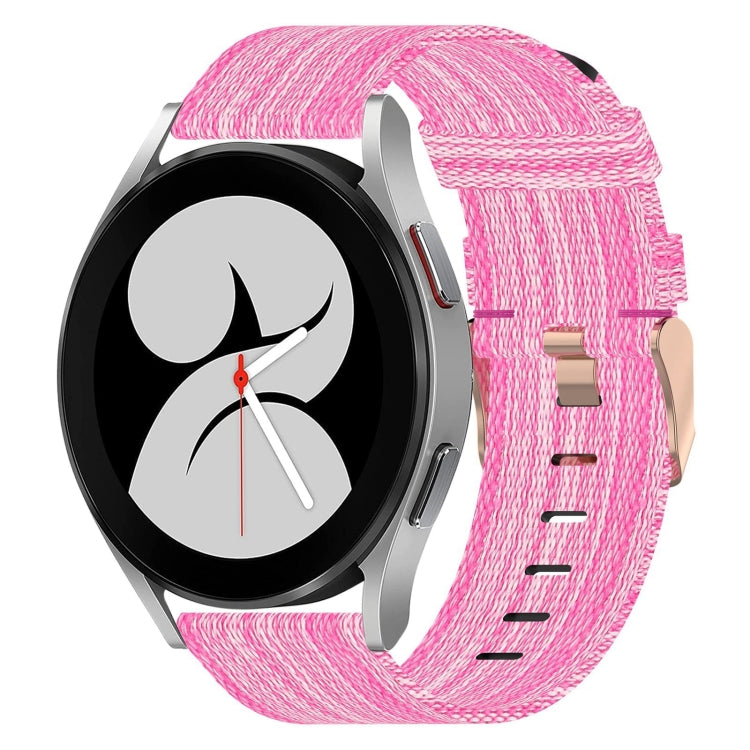 20mmナイロン織りウォッチバンド、Samsung Galaxy Watch 4 40mm用、Samsung Galaxy Watch 4 44mm用、Samsung Galaxy Watch 4 Classic 42mm用、Samsung Galaxy Watch 4 Classic 46mm用、Samsung Galaxy Watch 3 41mm用、Samsung Galaxy Watch Active 2 40mm用