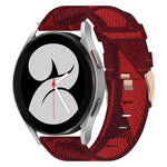 20mmナイロン織りウォッチバンド、Samsung Galaxy Watch 4 40mm用、Samsung Galaxy Watch 4 44mm用、Samsung Galaxy Watch 4 Classic 42mm用、Samsung Galaxy Watch 4 Classic 46mm用、Samsung Galaxy Watch 3 41mm用、Samsung Galaxy Watch Active 2 40mm用