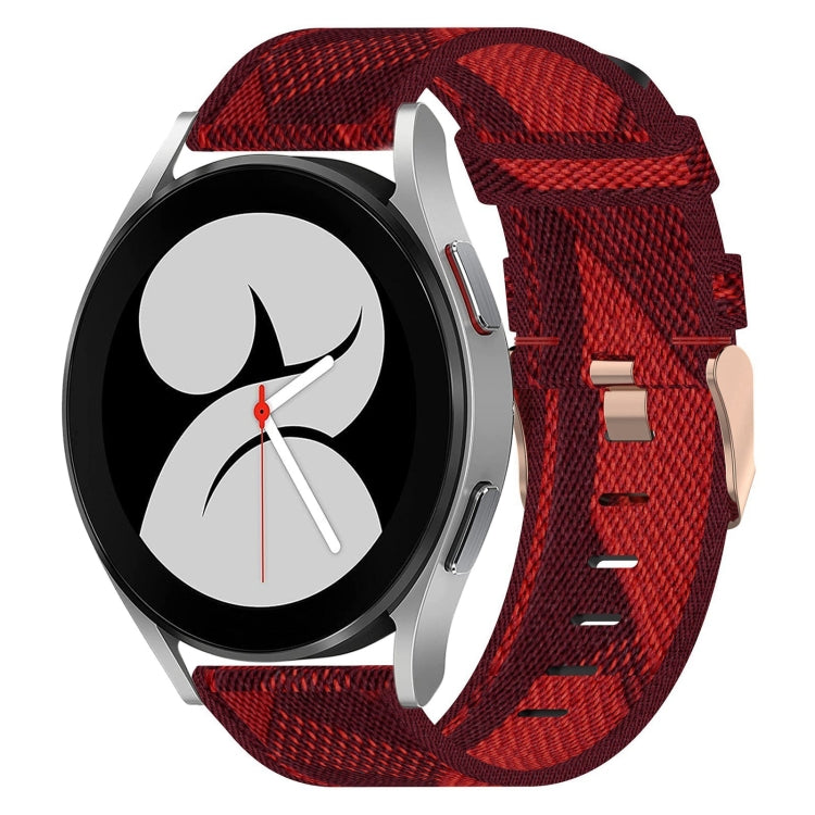 20mmナイロン織りウォッチバンド、Samsung Galaxy Watch 4 40mm用、Samsung Galaxy Watch 4 44mm用、Samsung Galaxy Watch 4 Classic 42mm用、Samsung Galaxy Watch 4 Classic 46mm用、Samsung Galaxy Watch 3 41mm用、Samsung Galaxy Watch Active 2 40mm用