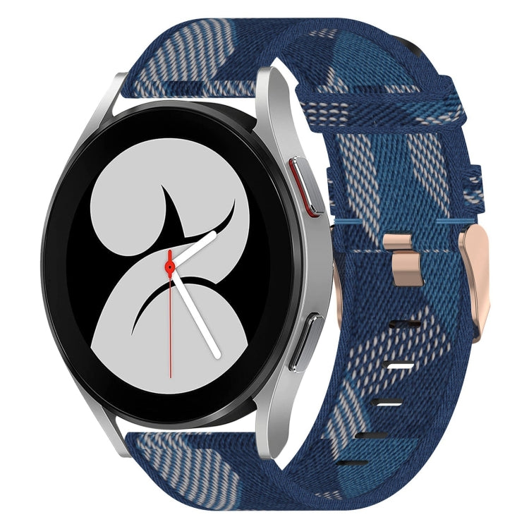 20mmナイロン織りウォッチバンド、Samsung Galaxy Watch 4 40mm用、Samsung Galaxy Watch 4 44mm用、Samsung Galaxy Watch 4 Classic 42mm用、Samsung Galaxy Watch 4 Classic 46mm用、Samsung Galaxy Watch 3 41mm用、Samsung Galaxy Watch Active 2 40mm用