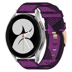 20mmナイロン織りウォッチバンド、Samsung Galaxy Watch 4 40mm用、Samsung Galaxy Watch 4 44mm用、Samsung Galaxy Watch 4 Classic 42mm用、Samsung Galaxy Watch 4 Classic 46mm用、Samsung Galaxy Watch 3 41mm用、Samsung Galaxy Watch Active 2 40mm用