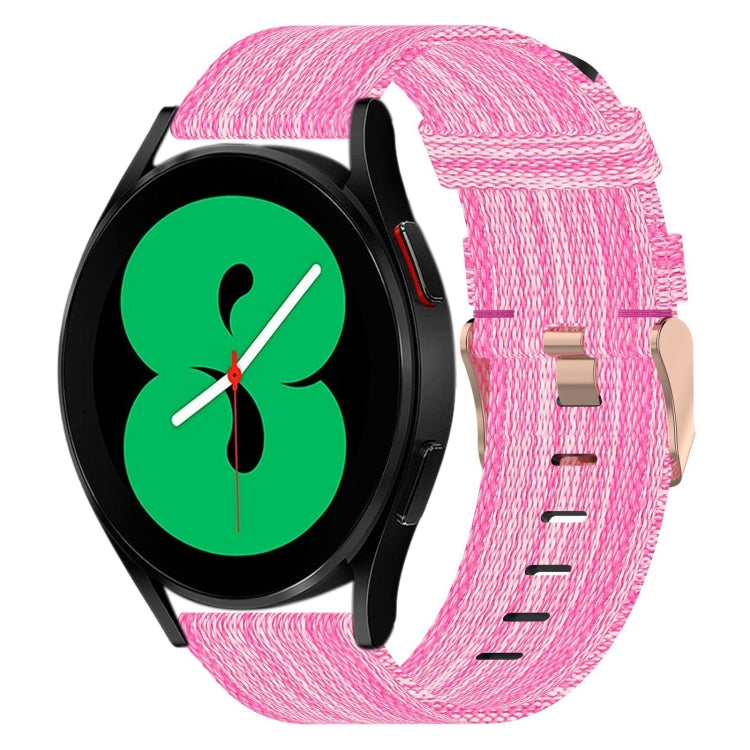 20mmナイロン織りウォッチバンド、Samsung Galaxy Watch 4 40mm用、Samsung Galaxy Watch 4 44mm用、Samsung Galaxy Watch 4 Classic 42mm用、Samsung Galaxy Watch 4 Classic 46mm用、Samsung Galaxy Watch 3 41mm用、Samsung Galaxy Watch Active 2 40mm用