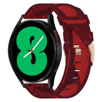 20mmナイロン織りウォッチバンド、Samsung Galaxy Watch 4 40mm用、Samsung Galaxy Watch 4 44mm用、Samsung Galaxy Watch 4 Classic 42mm用、Samsung Galaxy Watch 4 Classic 46mm用、Samsung Galaxy Watch 3 41mm用、Samsung Galaxy Watch Active 2 40mm用