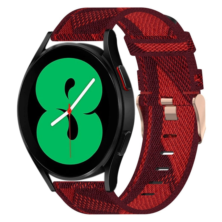 20mmナイロン織りウォッチバンド、Samsung Galaxy Watch 4 40mm用、Samsung Galaxy Watch 4 44mm用、Samsung Galaxy Watch 4 Classic 42mm用、Samsung Galaxy Watch 4 Classic 46mm用、Samsung Galaxy Watch 3 41mm用、Samsung Galaxy Watch Active 2 40mm用