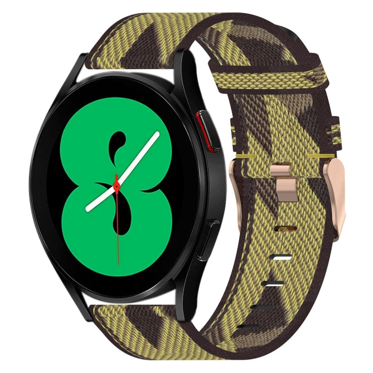 20mmナイロン織りウォッチバンド、Samsung Galaxy Watch 4 40mm用、Samsung Galaxy Watch 4 44mm用、Samsung Galaxy Watch 4 Classic 42mm用、Samsung Galaxy Watch 4 Classic 46mm用、Samsung Galaxy Watch 3 41mm用、Samsung Galaxy Watch Active 2 40mm用
