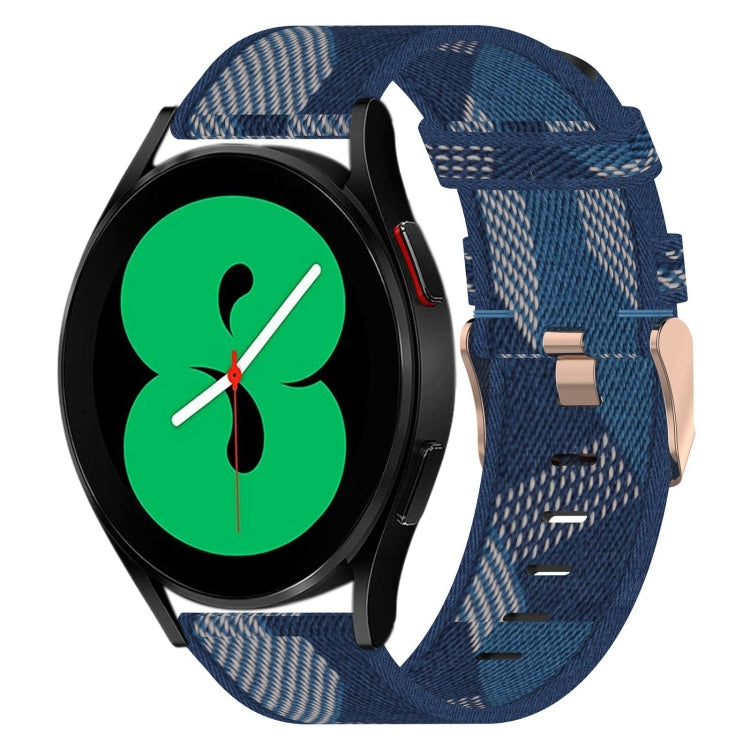 20mmナイロン織りウォッチバンド、Samsung Galaxy Watch 4 40mm用、Samsung Galaxy Watch 4 44mm用、Samsung Galaxy Watch 4 Classic 42mm用、Samsung Galaxy Watch 4 Classic 46mm用、Samsung Galaxy Watch 3 41mm用、Samsung Galaxy Watch Active 2 40mm用