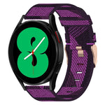 20mmナイロン織りウォッチバンド、Samsung Galaxy Watch 4 40mm用、Samsung Galaxy Watch 4 44mm用、Samsung Galaxy Watch 4 Classic 42mm用、Samsung Galaxy Watch 4 Classic 46mm用、Samsung Galaxy Watch 3 41mm用、Samsung Galaxy Watch Active 2 40mm用