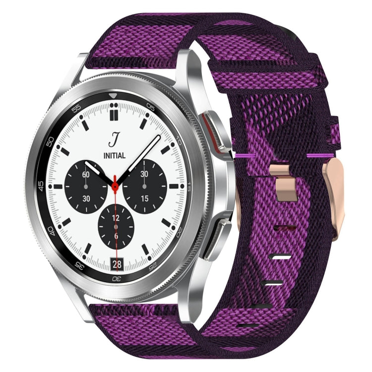 20mmナイロン織りウォッチバンド、Samsung Galaxy Watch 4 40mm用、Samsung Galaxy Watch 4 44mm用、Samsung Galaxy Watch 4 Classic 42mm用、Samsung Galaxy Watch 4 Classic 46mm用、Samsung Galaxy Watch 3 41mm用、Samsung Galaxy Watch Active 2 40mm用