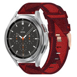 20mmナイロン織りウォッチバンド、Samsung Galaxy Watch 4 40mm用、Samsung Galaxy Watch 4 44mm用、Samsung Galaxy Watch 4 Classic 42mm用、Samsung Galaxy Watch 4 Classic 46mm用、Samsung Galaxy Watch 3 41mm用、Samsung Galaxy Watch Active 2 40mm用