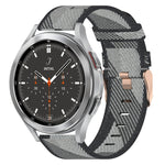 20mmナイロン織りウォッチバンド、Samsung Galaxy Watch 4 40mm用、Samsung Galaxy Watch 4 44mm用、Samsung Galaxy Watch 4 Classic 42mm用、Samsung Galaxy Watch 4 Classic 46mm用、Samsung Galaxy Watch 3 41mm用、Samsung Galaxy Watch Active 2 40mm用