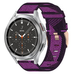 20mmナイロン織りウォッチバンド、Samsung Galaxy Watch 4 40mm用、Samsung Galaxy Watch 4 44mm用、Samsung Galaxy Watch 4 Classic 42mm用、Samsung Galaxy Watch 4 Classic 46mm用、Samsung Galaxy Watch 3 41mm用、Samsung Galaxy Watch Active 2 40mm用