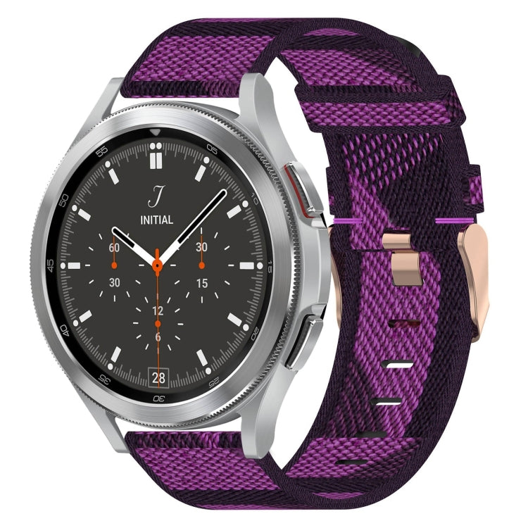 20mmナイロン織りウォッチバンド、Samsung Galaxy Watch 4 40mm用、Samsung Galaxy Watch 4 44mm用、Samsung Galaxy Watch 4 Classic 42mm用、Samsung Galaxy Watch 4 Classic 46mm用、Samsung Galaxy Watch 3 41mm用、Samsung Galaxy Watch Active 2 40mm用