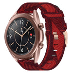 20mmナイロン織りウォッチバンド、Samsung Galaxy Watch 4 40mm用、Samsung Galaxy Watch 4 44mm用、Samsung Galaxy Watch 4 Classic 42mm用、Samsung Galaxy Watch 4 Classic 46mm用、Samsung Galaxy Watch 3 41mm用、Samsung Galaxy Watch Active 2 40mm用