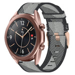 20mmナイロン織りウォッチバンド、Samsung Galaxy Watch 4 40mm用、Samsung Galaxy Watch 4 44mm用、Samsung Galaxy Watch 4 Classic 42mm用、Samsung Galaxy Watch 4 Classic 46mm用、Samsung Galaxy Watch 3 41mm用、Samsung Galaxy Watch Active 2 40mm用