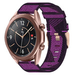 20mmナイロン織りウォッチバンド、Samsung Galaxy Watch 4 40mm用、Samsung Galaxy Watch 4 44mm用、Samsung Galaxy Watch 4 Classic 42mm用、Samsung Galaxy Watch 4 Classic 46mm用、Samsung Galaxy Watch 3 41mm用、Samsung Galaxy Watch Active 2 40mm用