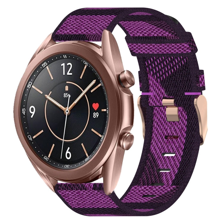 20mmナイロン織りウォッチバンド、Samsung Galaxy Watch 4 40mm用、Samsung Galaxy Watch 4 44mm用、Samsung Galaxy Watch 4 Classic 42mm用、Samsung Galaxy Watch 4 Classic 46mm用、Samsung Galaxy Watch 3 41mm用、Samsung Galaxy Watch Active 2 40mm用