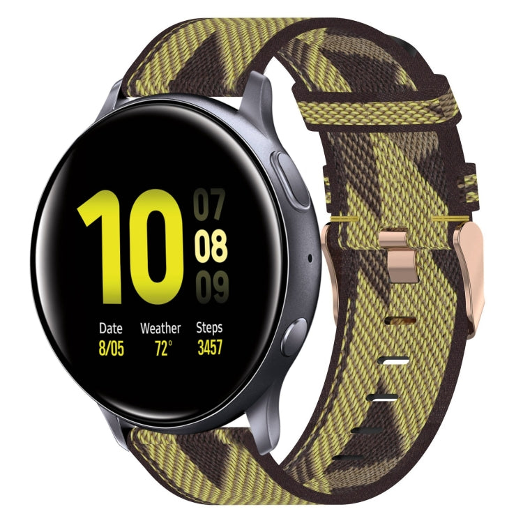 20mmナイロン織りウォッチバンド、Samsung Galaxy Watch 4 40mm用、Samsung Galaxy Watch 4 44mm用、Samsung Galaxy Watch 4 Classic 42mm用、Samsung Galaxy Watch 4 Classic 46mm用、Samsung Galaxy Watch 3 41mm用、Samsung Galaxy Watch Active 2 40mm用