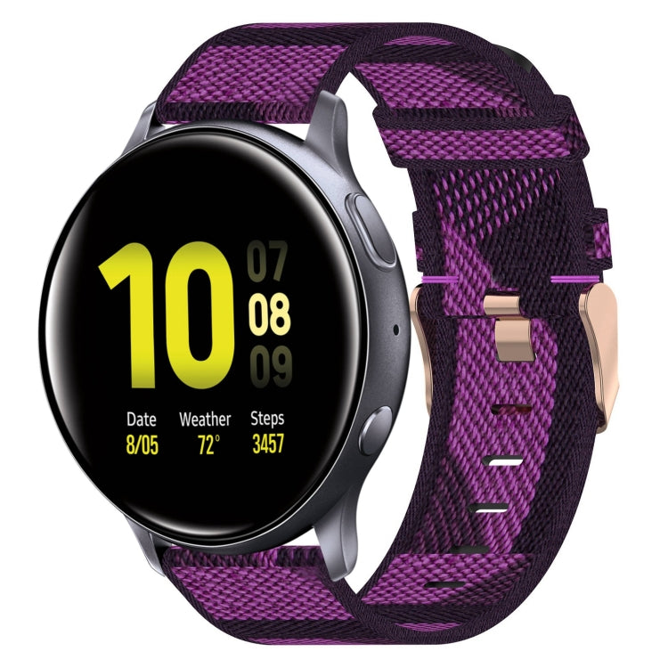 20mmナイロン織りウォッチバンド、Samsung Galaxy Watch 4 40mm用、Samsung Galaxy Watch 4 44mm用、Samsung Galaxy Watch 4 Classic 42mm用、Samsung Galaxy Watch 4 Classic 46mm用、Samsung Galaxy Watch 3 41mm用、Samsung Galaxy Watch Active 2 40mm用