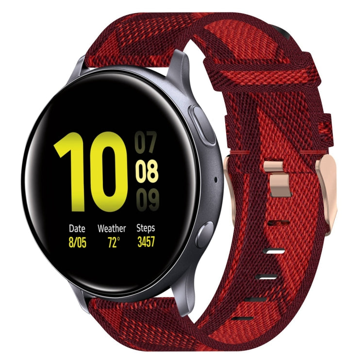 20mmナイロン織りウォッチバンド、Samsung Galaxy Watch Active 2 44mm用、Samsung Galaxy Watch Active 40mm用、Samsung Galaxy Watch 42mm用、Samsung Gear Sport用、Samsung Gear S2 Classic用