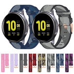 20mmナイロン織りウォッチバンド、Samsung Galaxy Watch Active 2 44mm用、Samsung Galaxy Watch Active 40mm用、Samsung Galaxy Watch 42mm用、Samsung Gear Sport用、Samsung Gear S2 Classic用