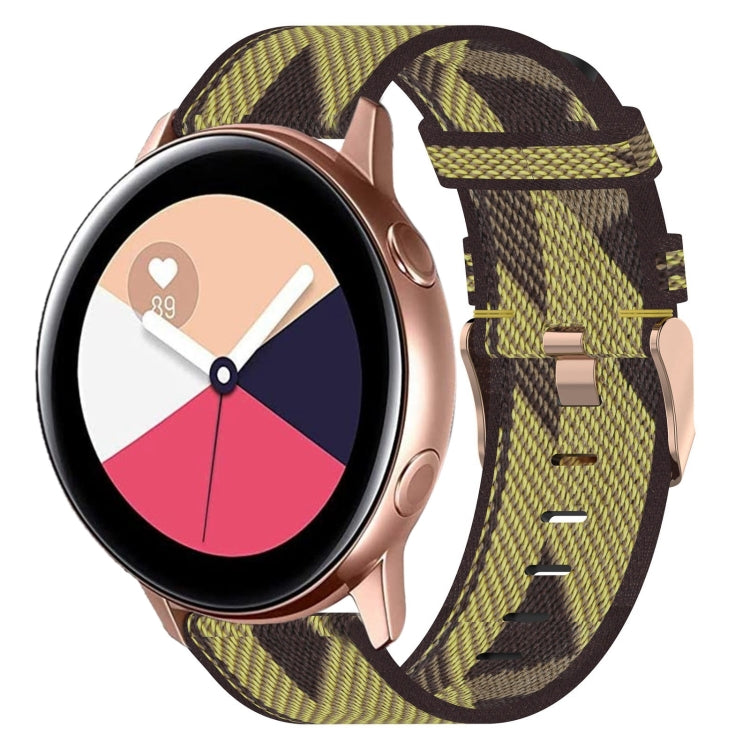 20mmナイロン織りウォッチバンド、Samsung Galaxy Watch Active 2 44mm用、Samsung Galaxy Watch Active 40mm用、Samsung Galaxy Watch 42mm用、Samsung Gear Sport用、Samsung Gear S2 Classic用