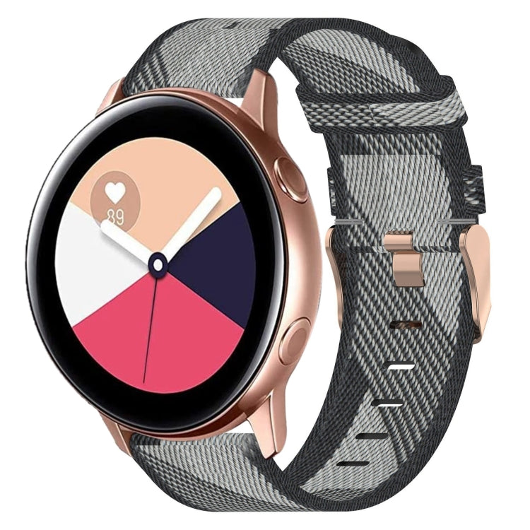 20mmナイロン織りウォッチバンド、Samsung Galaxy Watch Active 2 44mm用、Samsung Galaxy Watch Active 40mm用、Samsung Galaxy Watch 42mm用、Samsung Gear Sport用、Samsung Gear S2 Classic用
