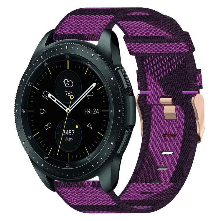 20mmナイロン織りウォッチバンド、Samsung Galaxy Watch Active 2 44mm用、Samsung Galaxy Watch Active 40mm用、Samsung Galaxy Watch 42mm用、Samsung Gear Sport用、Samsung Gear S2 Classic用