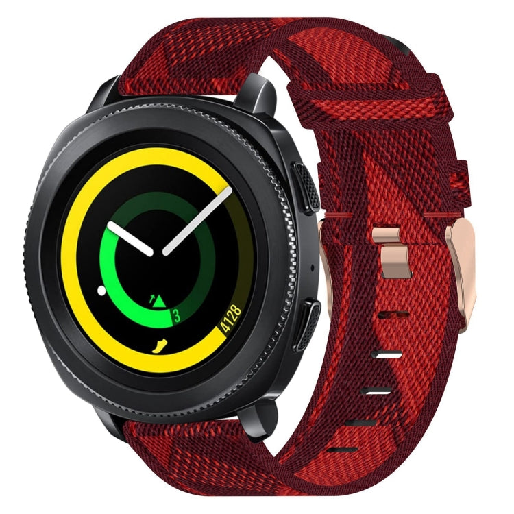 20mmナイロン織りウォッチバンド、Samsung Galaxy Watch Active 2 44mm用、Samsung Galaxy Watch Active 40mm用、Samsung Galaxy Watch 42mm用、Samsung Gear Sport用、Samsung Gear S2 Classic用