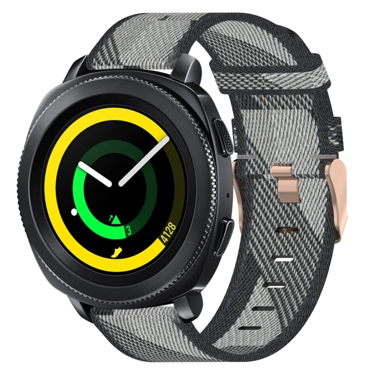 20mmナイロン織りウォッチバンド、Samsung Galaxy Watch Active 2 44mm用、Samsung Galaxy Watch Active 40mm用、Samsung Galaxy Watch 42mm用、Samsung Gear Sport用、Samsung Gear S2 Classic用
