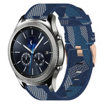 22mm Nylon Woven Watch Band, For Samsung Galaxy Watch3 45mm, For Samsung Galaxy Watch 46mm, For Samsung Gear S3 Classic, For Samsung Gear S3 Frontier