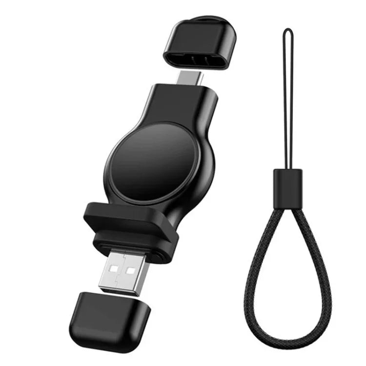A05 2-in-1 Type C / USB-C to USB-A 磁気クイックワイヤレス充電器 Apple Watch 用