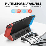 1000Mbs LANポート 4K HDMIアダプター Nintendo Switch/Switch OLED（LANモデル）用、LANモデル