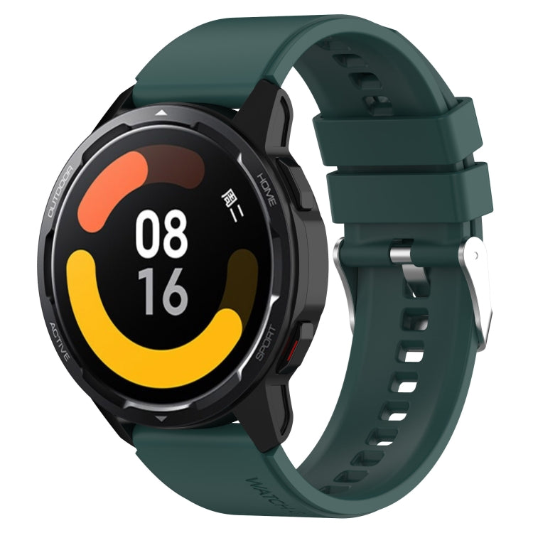 突起ヘッドシリコンストラップ銀バックル Samsung Galaxy Watch3 45mm 22mm用 Samsung Galaxy Gear S3 Classic 22mm用 Samsung Galaxy Gear S3 Frontier 22mm用 Samsung Galaxy Watch Heart-S 20mm用