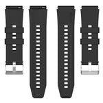 突起ヘッドシリコンストラップ シルバーバックル、Samsung Galaxy Watch 46mm 22mm用