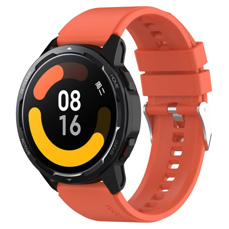 Protruding Head Silicone Strap Silver Buckle, For Huami Amazfit Pop / Amazfit Pop  Pro 20mm, For Huami Amazfit GTR 42mm / GTS 20mm