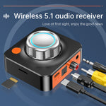 C39HD Bluetooth 5.1 オーディオレシーバー AUX 同軸 光出力 TF再生対応 Bluetooth 5.1 オーディオレシーバー