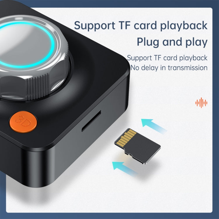 C39HD Bluetooth 5.1 オーディオレシーバー AUX 同軸 光出力 TF再生対応 Bluetooth 5.1 オーディオレシーバー