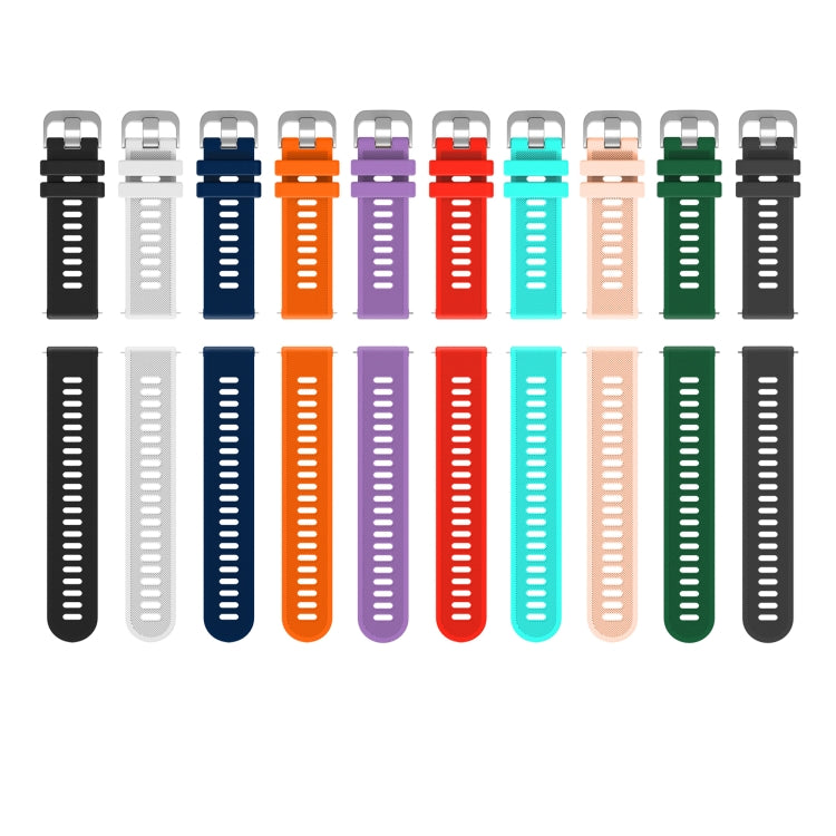 20mm Silicone Twill Watch Band, For Amazfit GTS 3, For Amazfit GTS 2E, For Amazfit GTS 2 mini, For Amazfit GTS 2