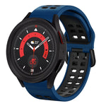 20mm 通気性ツートンカラーシリコンウォッチバンド、Samsung Galaxy Watch 5 40mm用、Samsung Galaxy Watch 5 44mm用