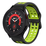20mm 通気性ツートンカラーシリコンウォッチバンド、Samsung Galaxy Watch 5 40mm用、Samsung Galaxy Watch 5 44mm用