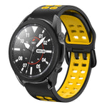 20mm 通気性ツートンカラーシリコンウォッチバンド、Samsung Galaxy Watch 5 Pro 45mm用、Samsung Galaxy Watch 4 40mm用