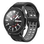 20mm 通気性ツートンカラーシリコンウォッチバンド、Samsung Galaxy Watch 5 Pro 45mm用、Samsung Galaxy Watch 4 40mm用