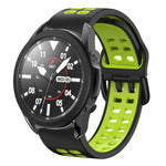 20mm 通気性ツートンカラーシリコンウォッチバンド、Samsung Galaxy Watch 5 Pro 45mm用、Samsung Galaxy Watch 4 40mm用