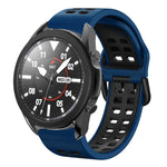 20mm 通気性ツートンカラーシリコンウォッチバンド、Samsung Galaxy Watch 5 Pro 45mm用、Samsung Galaxy Watch 4 40mm用