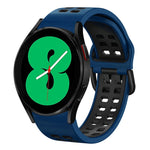 20mm通気性ツーカラーシリコンウォッチバンド、Samsung Galaxy Watch 4 44mm用、Samsung Galaxy Watch 4 Classic 46mm用