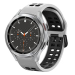 20mm通気性ツーカラーシリコンウォッチバンド、Samsung Galaxy Watch 4 44mm用、Samsung Galaxy Watch 4 Classic 46mm用