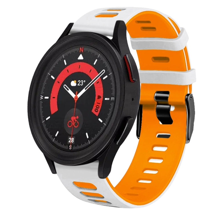 20mm ツートーンシリコーンウォッチバンド、Samsung Galaxy Watch 5 40mm用、Samsung Galaxy Watch 5 44mm用
