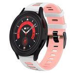 20mm ツートーンシリコーンウォッチバンド、Samsung Galaxy Watch 5 40mm用、Samsung Galaxy Watch 5 44mm用