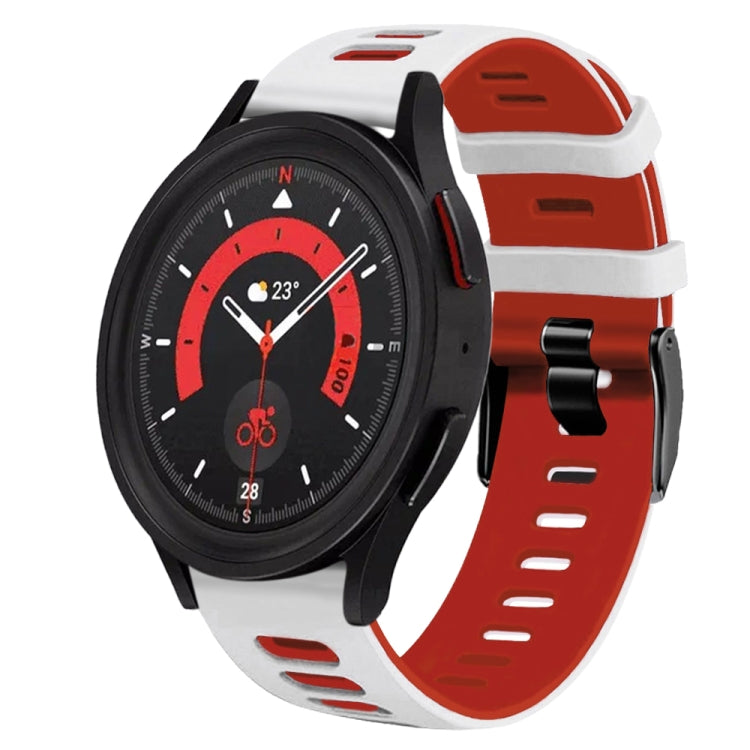 20mm ツートーンシリコーンウォッチバンド、Samsung Galaxy Watch 5 40mm用、Samsung Galaxy Watch 5 44mm用